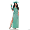 Adults Liberty Dress Costume with Crown - 