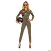 Women's US Navy™ TOP GUN™ Pilot Jumpsuit Costume -  12-14 