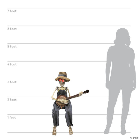 39" Skeleton Playing Banjo