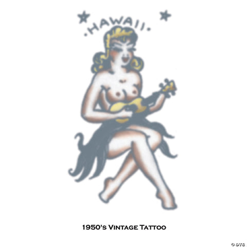 Tattoo Vintage Girl Hawaii