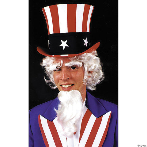 Uncle Sam Wig, Goatee & Eyebrows Set