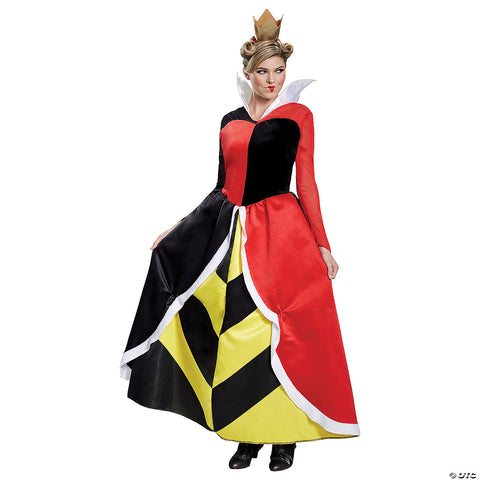 Women's Deluxe Alice in Wonderland Queen of Hearts Costume - Medium