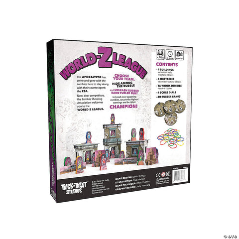 World-Z League Zombie-Themed Game for 1 to 4 Players | Horror-Shop.com