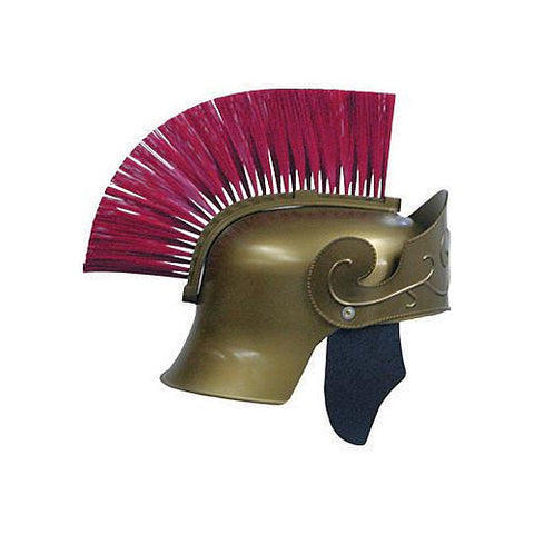 Gold Roman Helmet with Brush