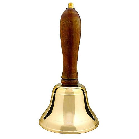 8" Christmas Brass Hand Bell