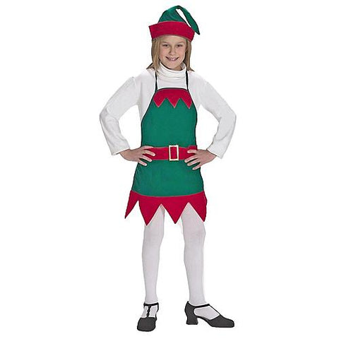 Child's Elf Holiday Apron & Hat - One Size Fits Most