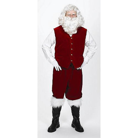 Velvet Santa Vest with Buttons | Horror-Shop.com