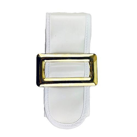 White Pixie Belt with Slide Buckle