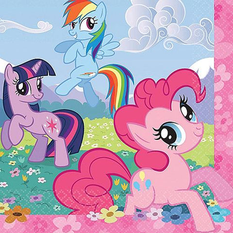 6.5" My Little Pony Lunch Napkins - Pack of 16
