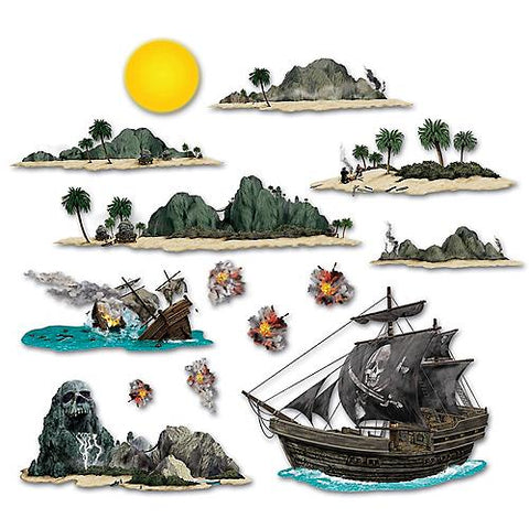 Pirate Ship & Island Props