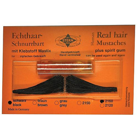Italian Mustache - Real Hair | Horror-Shop.com