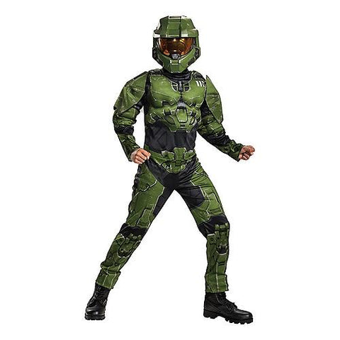Boy's Master Chief Infinite Muscle Costume | Horror-Shop.com