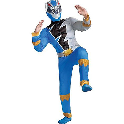Boy's Blue Ranger Dino Fury Muscle Costume