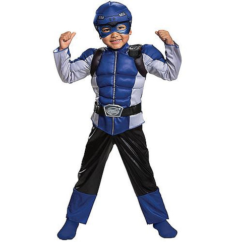 Boy's Blue Ranger Muscle Costume - Beast Morphers | Horror-Shop.com