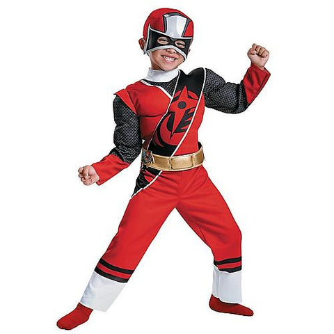 Boy's Red Ranger Muscle Costume - Ninja Steel | Horror-Shop.com
