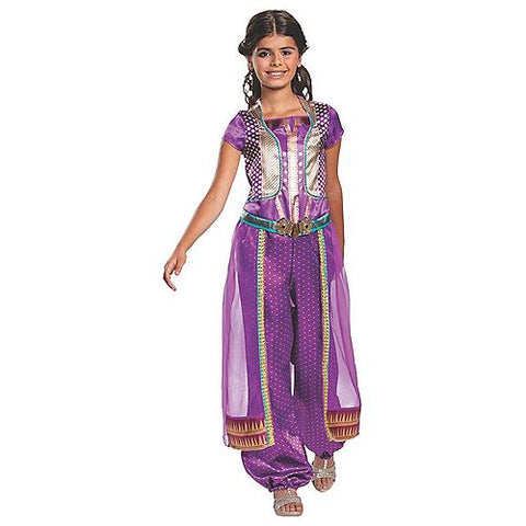 Girl's Jasmine Purple Classic Costume - Aladdin Live Action
