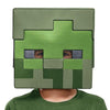 Child's Zombie Half Mask - Minecraft 