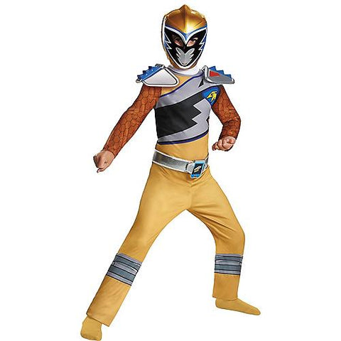 Boy's Gold Ranger Classic Costume - Dino Charge