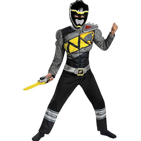 Boy's Black Ranger Muscle Costume - Dino Charge