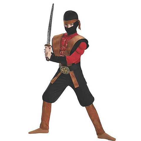 Boy's Ninja Warrior Muscle Costume