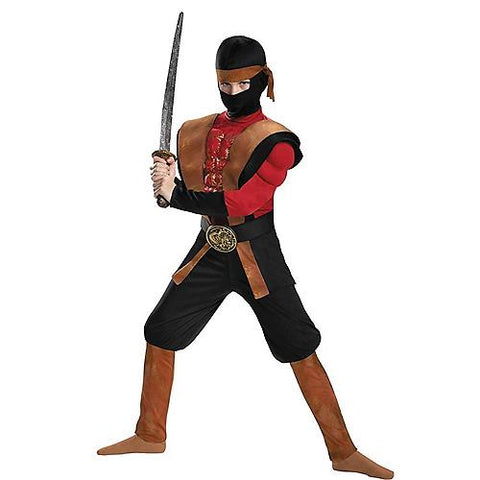 Boy's Ninja Warrior Muscle Costume | Horror-Shop.com