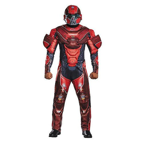 Men's Red Spartan Muscle Costume - Halo