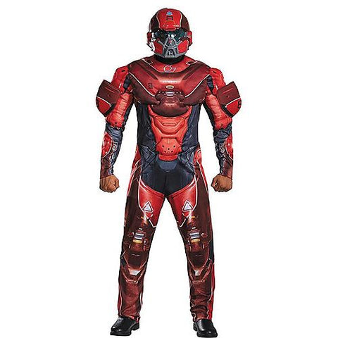 Men's Red Spartan Muscle Costume - Halo | Horror-Shop.com