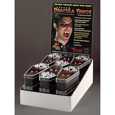 Dracula Fangs Display - 12 Pairs | Horror-Shop.com