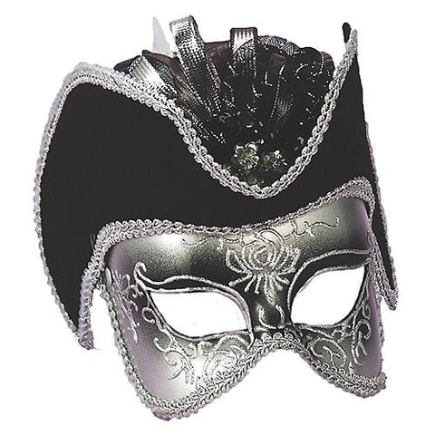 Men's Silver Venetian Mask