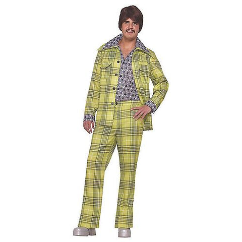 Men's 70s Plaid Leisure Suit