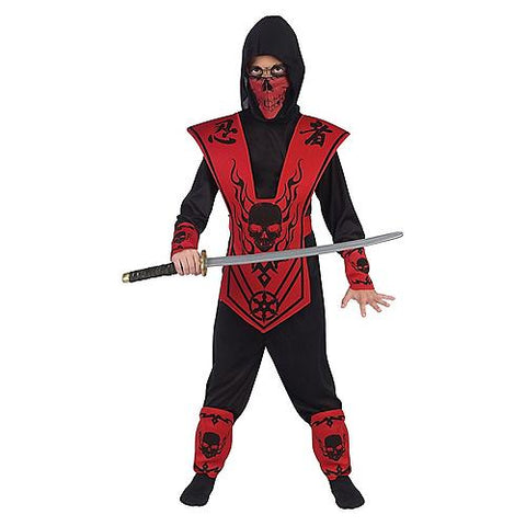 Red & Black Skull Ninja Child Costume | Horror-Shop.com