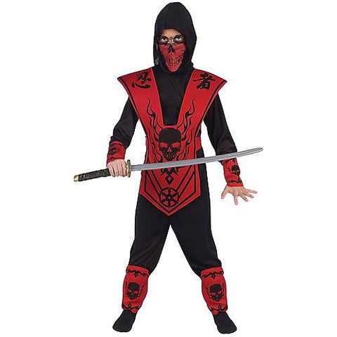 Red & Black Skull Ninja Child Costume