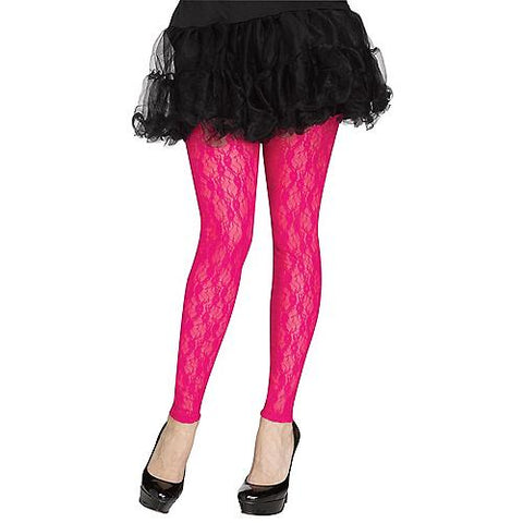 80s Lace Footless Tights | Horror-Shop.com