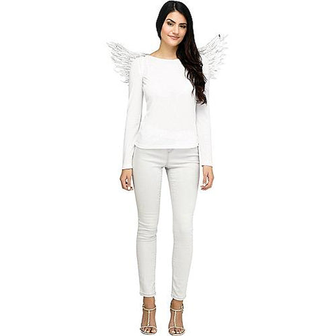 Wings Angel Embossed White
