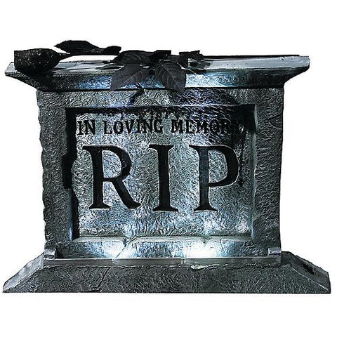 22" Tombstone Pedestal with Rose