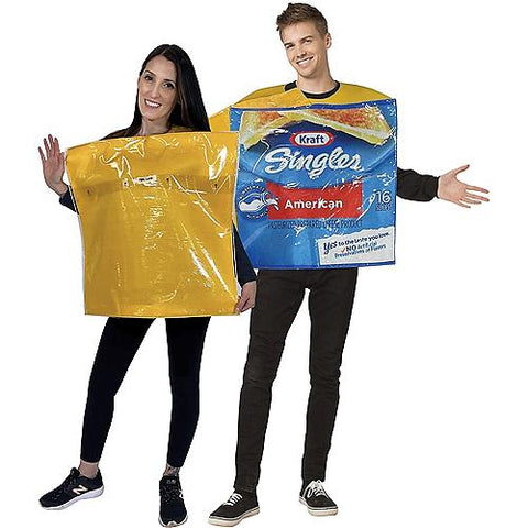 Kraft Singles Pack and Single Slice Cheese Couple Costume