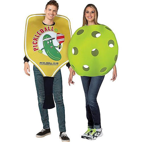 Pickle Ball Paddle/Ball Couple Costume - Adult