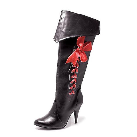 Women's Pirate Boot with Ribbons | Horror-Shop.com