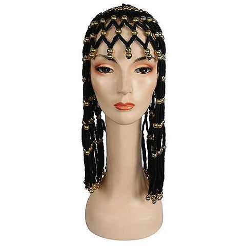 Headdress with Gold Beads Wig
