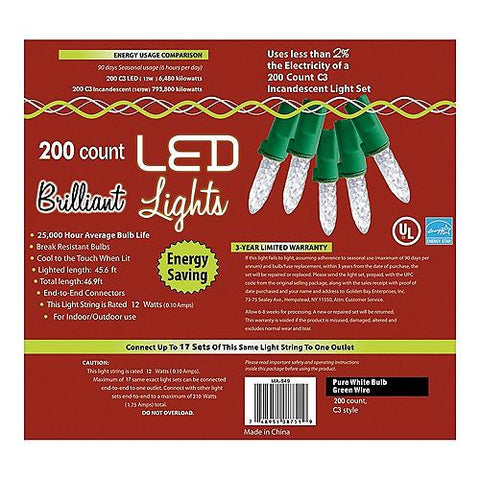 200-Count C3 Holiday Lights