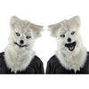 Animated Animal White Wolf Mask 