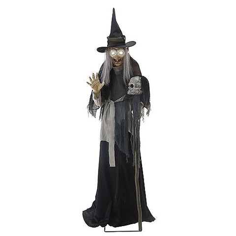 Lunging Haggard Witch 6 Ft Animated Prop