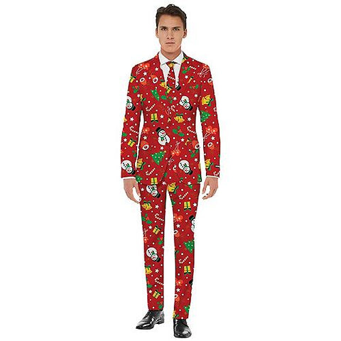 Men's Red Icon Christmas Suit