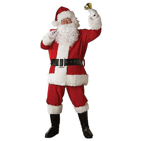 Men's Regal Plush Santa Suit with Faux Fur Trim