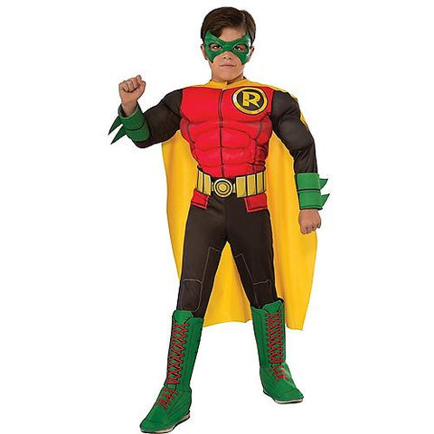 Boy's Deluxe Photo-Real Muscle Chest Robin Costume | Horror-Shop.com