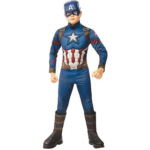 Boy's Captain America Deluxe Costume - Avengers 4 | Horror-Shop.com