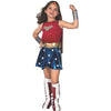 Girl's Deluxe Wonder Woman Costume 