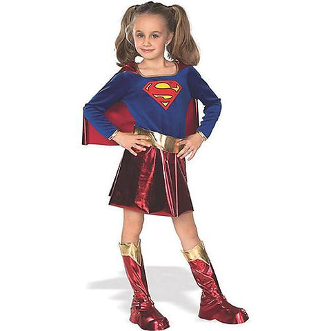 Girl's Deluxe Supergirl Costume | Horror-Shop.com