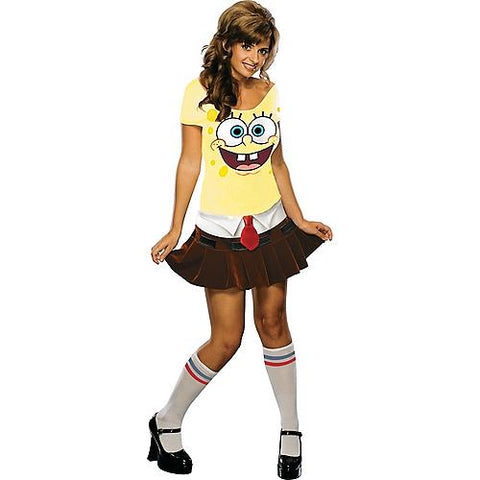 Women's Sponge Babe Costume - Spongebob Squareparts | Horror-Shop.com