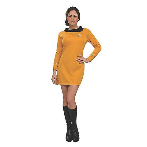 Women's Deluxe Gold Star Trek Dress | Horror-Shop.com